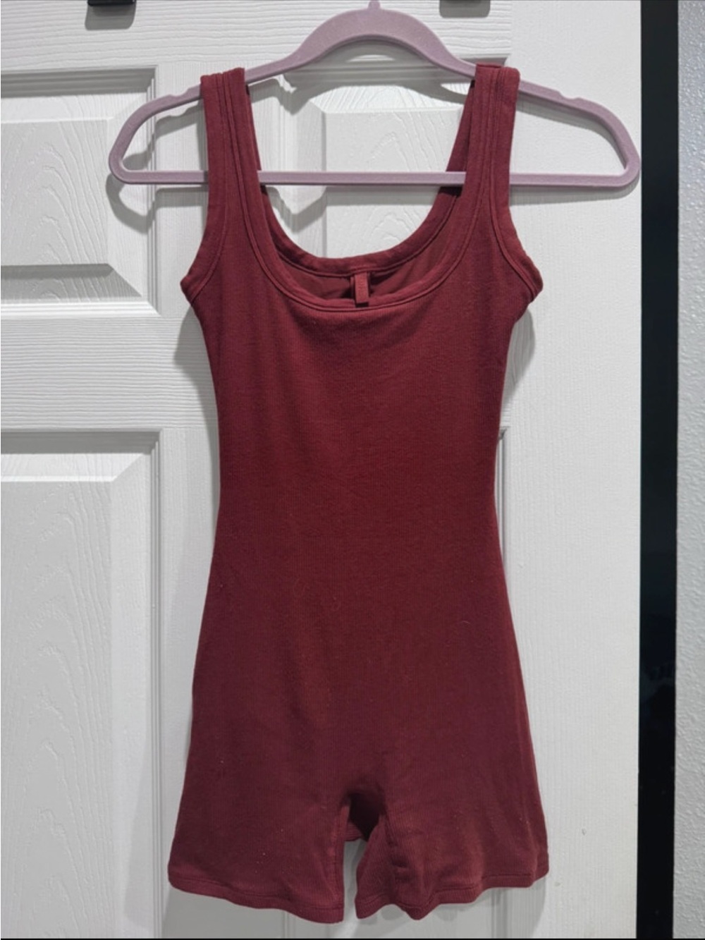 SKIMS stretch cotton rib sleeveless romper